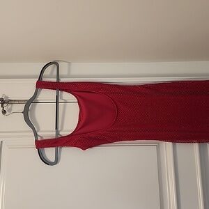Red Mesh Dress